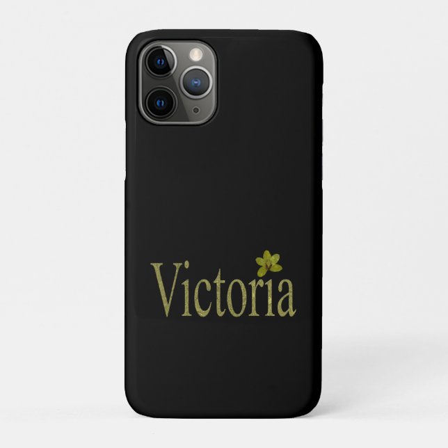 Golden Victoria Name, Case-Mate iPhone Case (Back)