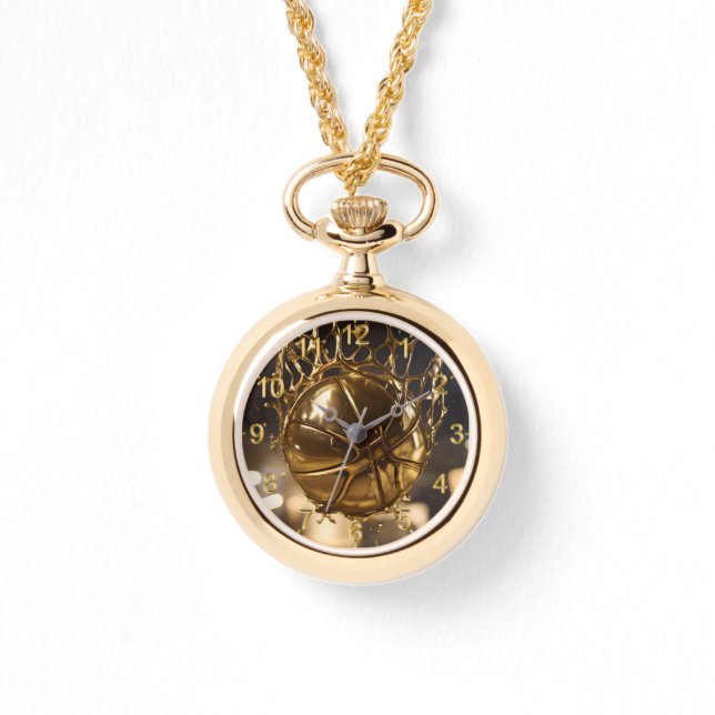 "Golden Victory: Netball Caught in a Gleaming Net" Watch (Front)