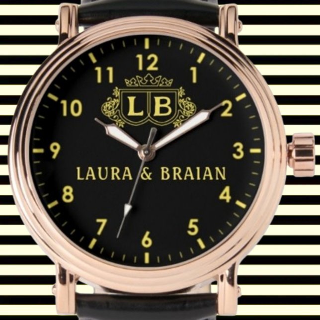 Golden vintage  Custom Monogram Watch (Creator Uploaded)