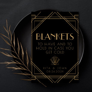 Golden Vintage To Have And To Hold Drink Sign