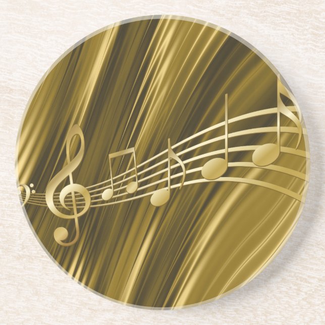 Golden violin key coaster (Front)