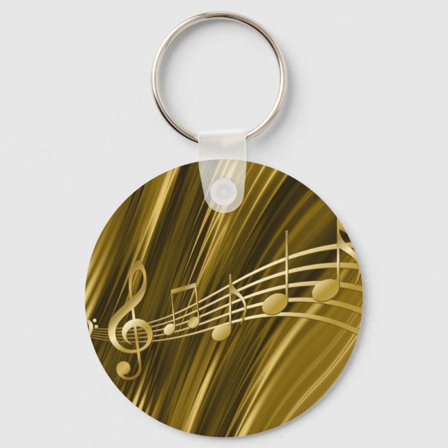 Golden violin key ring (Front)