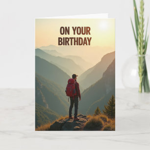 Golden Vista Birthday Card