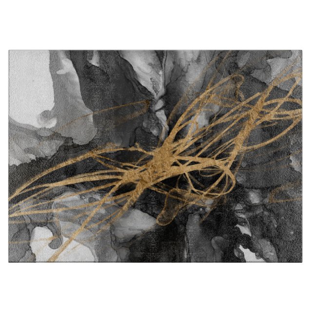 Golden Vortex I Cutting Board (Front)