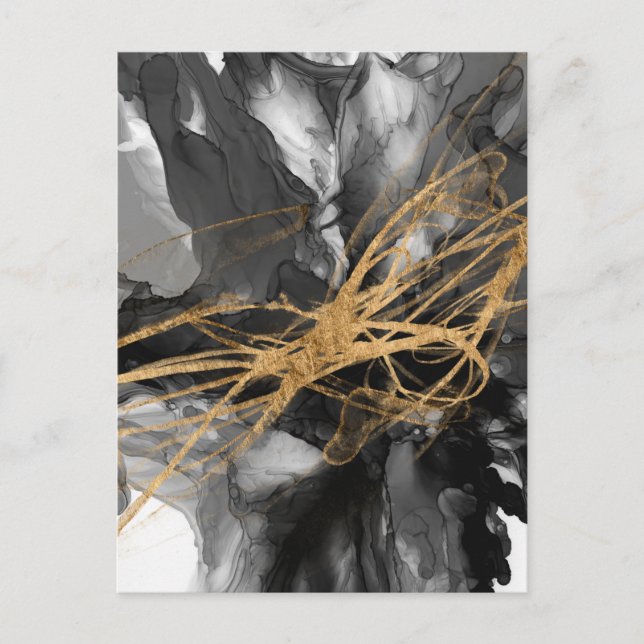 Golden Vortex I Postcard (Front)