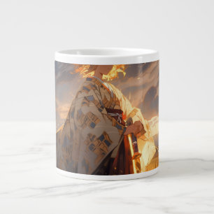 'Golden Warrior' Anime-Style Artistic Mug