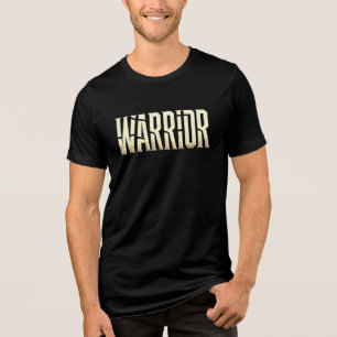 Golden Warrior – Bold Metallic Tri-Blend Shirt