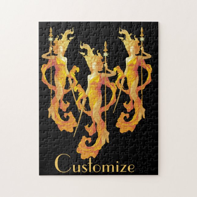 Golden Warrior Goddess Thunder_Cove   Jigsaw Puzzle (Vertical)