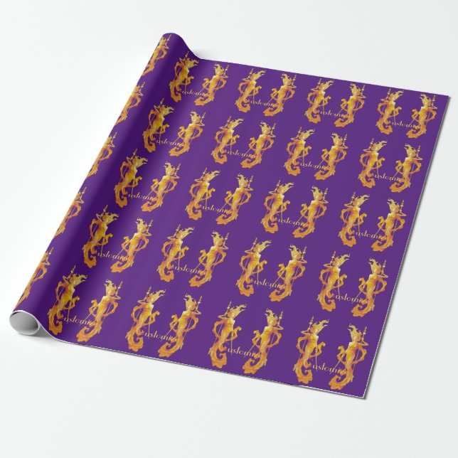 Golden Warrior Goddess Thunder_Cove   Wrapping Paper (Unrolled)