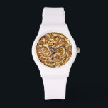 GOLDEN WATCH<br><div class="desc">A cool faux gold metallic digital art abstract design.</div>