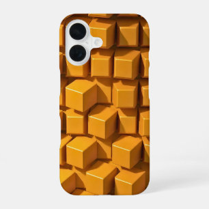 Golden Wave Gradient iPhone 16 Case – Luxury Amber