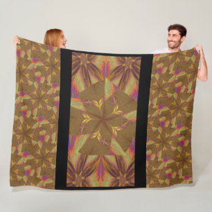 Golden Wave Wildflowers 3 Fleece Blanket