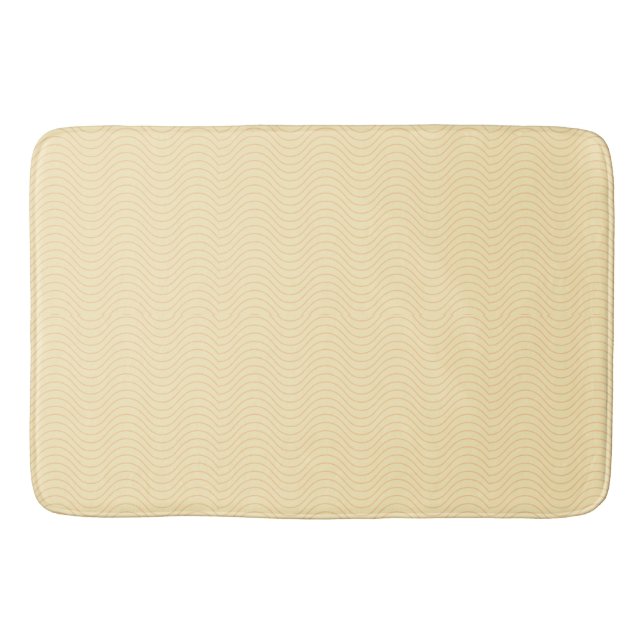 Golden waves Bath mat (Front)