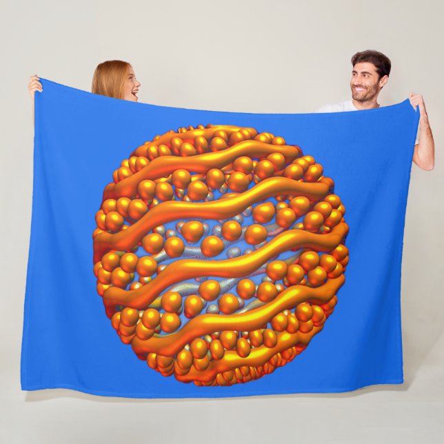 Golden Waves Fleece Blanket (In Situ)
