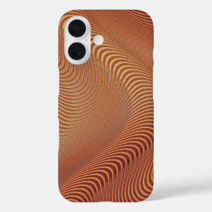 Golden Wavy Art Phone Case