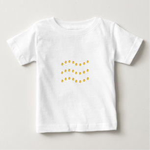 Golden wavy dotted lines baby T-Shirt