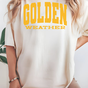 Golden Weather Shirt Beachy Vacation Shirt for Her