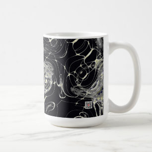 Golden Web Abstract Fractal Art Coffee Mug