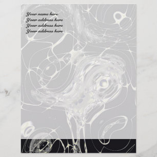 Golden Web Abstract Fractal Art Customized Letterhead