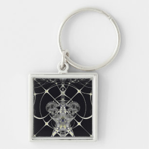 Golden Web Key Ring