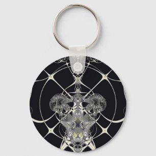 Golden Web Key Ring