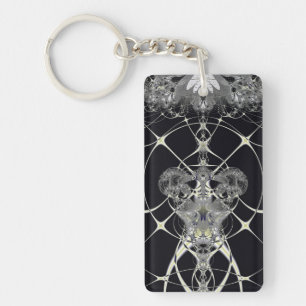 Golden Web Key Ring