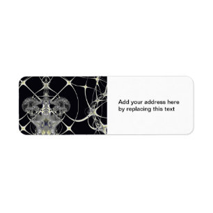 Golden Web Return Address Label