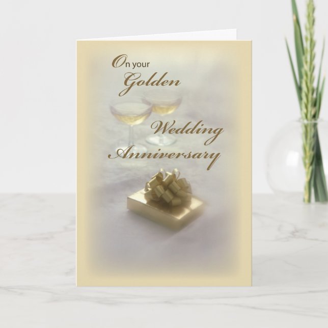 Golden Wedding Anniversary Card (Front)