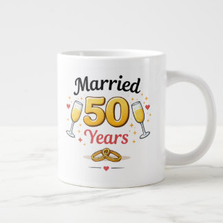 Golden Wedding Anniversary Coffee Mug Gift