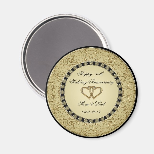 Golden Wedding Anniversary Magnet (Front/Back)