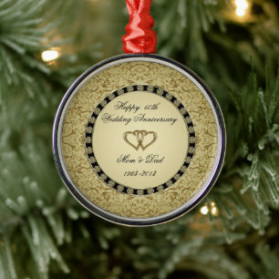Golden Wedding Anniversary Ornament