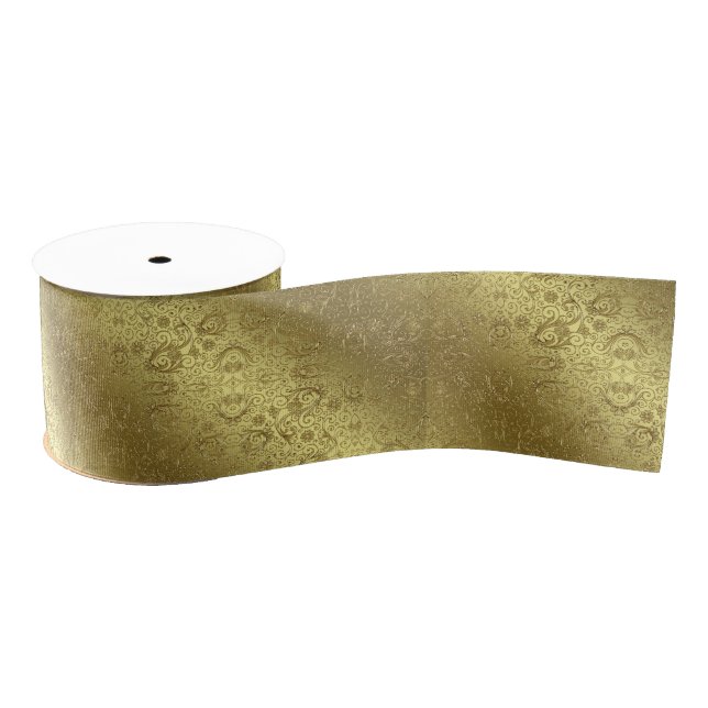 Golden Wedding Anniversary Ribbon Grosgrain Ribbon (Spool)