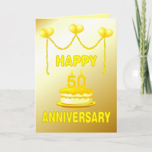 Golden Wedding Anniversay Card