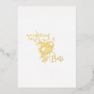 Golden Wedding Bells Invitation