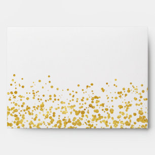 Golden wedding envelope