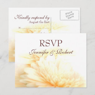 Golden Wedding RSVP Postcard