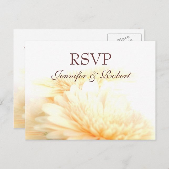 Golden Wedding RSVP Postcard (Front/Back)