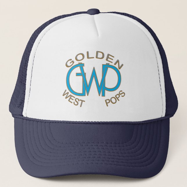Golden West Pops Monograms Trucker Hat (Front)