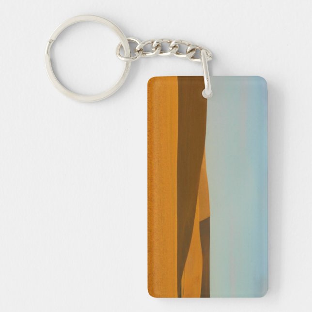 Golden Wheat Fields in Palouse Region Key Ring (Front)