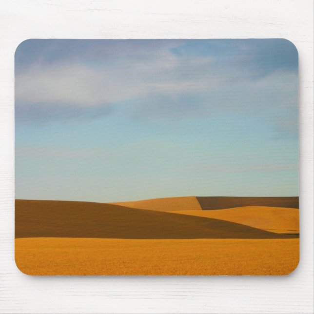Golden Wheat Fields in Palouse Region Mouse Pad (Front)
