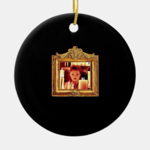 Golden Whimsigothic Drew Barrymore Ceramic Ornament