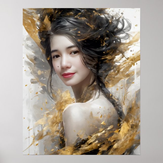 Golden Whirlwind: Filipina girl Poster (Front)