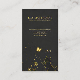 Golden Whispers of Wonder Business Card