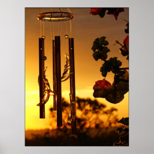 golden windchime Poster