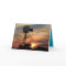 Golden Windmill Sunset Birthday Card
