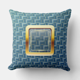 Golden Window Decorative Pillow