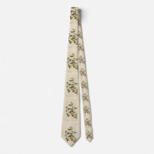 Golden-winged & Cape May Warblers, Audubon's Birds Tie