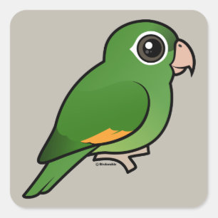 Golden-winged Parakeet Square Sticker