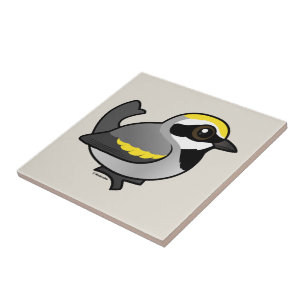 Golden-winged Warbler Ceramic Tile