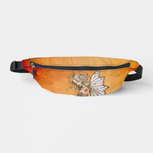 Golden wings and blooming dreams,the magical fairy bum bags